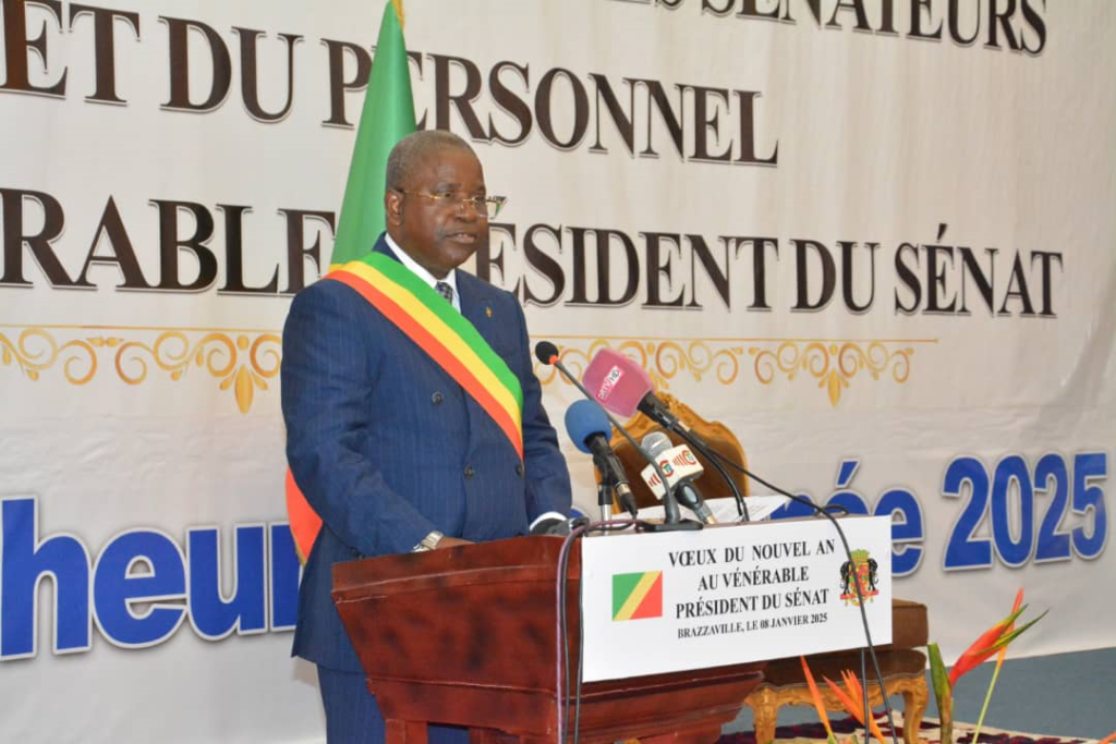 CONGO BZV : LE PRESIDENT DU SENAT PRESENTE SES VŒUX A SES COLLABORATEURS