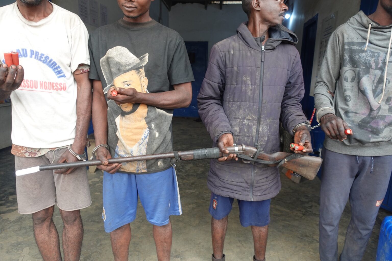 QUATRE PRESUMES BRACONNIERS INTERPELLES DANS UNE AIRE PROTEGEE A ODZIBA QUATRE PRESUMES BRACONNIERS INTERPELLES DANS UNE AIRE PROTEGEE A ODZIBA